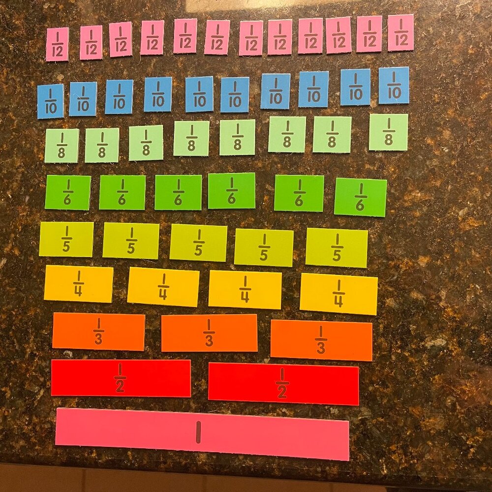 Magnetic‎ Fraction Tiles/Bars